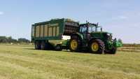 John Deere 6195M i Krone MX 370GD