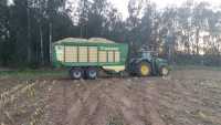 John Deere 6195M i Krone MX 370GD