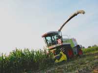 Claas Jaguar 840 + Champion 4500